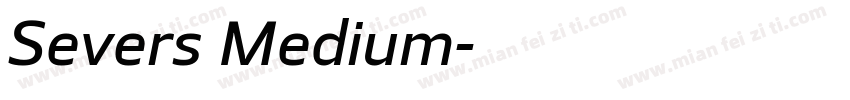 Severs Medium字体转换